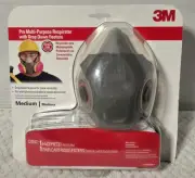 3M Medium Drop Down Half Face Respirator Model #62023DHA1 Brand New Never Opened