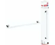 DELUXXE Towel Rail Chrome-Plated Bath Towel Rail for Wall Mounting No Drilling I ludes Adhesive Solution 50 mm x 640 mm x 85 mm