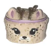 Justice For Girls Faux Fur Critter Winter Deer Train Case