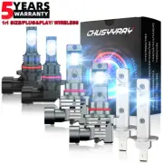 Para For Mitsubishi Outlander 2005-2006 LED Lámpara de faro + luces antiniebla (for: Mitsubishi)