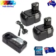 2X Battery For Hitachi 18V 4.0Ah EBM1480 EBM1830 BCL1840 DS18DFL DS18DF+ Charger