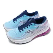 Mizuno Wave Skyrise 5 Blue Purple Women Road Running Jogging Shoes J1GD2409-23