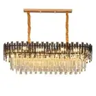Noelle 8-Light Linear Crystal Chandelier 90cm