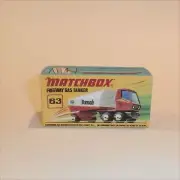 Matchbox Lesney Superfast 63 e Freeway Gas Tanker I Style Repro Box