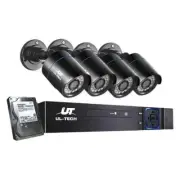 UL Tech 1080P 4 Channel HDMI CCTV Security Camera with 1TB Hard Drive