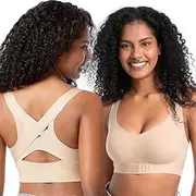 [Starmiss] Posture Bra for Women Wireless Push Up Bralette Full Coverage Back Support Brasieres