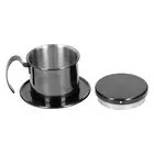 H (Black)Coffee Pot 304 Stainless Steel Drip Coffee Maker Infuser For Hone