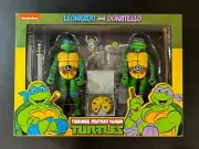 NECA TMNT Teenage Mutant Ninja Turtles Leonardo and Donatello 2-Pack Figures