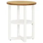 Lamp Table 40x50 cm Solid Oak Wood Modern Furniture Home Decor Living Room 89216