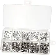 DECORNIJIA 1set Bolt and Nut Assortment Kit Washers for Machine Repair Anti Versatile for Electronics Equipment and Furniture Projects