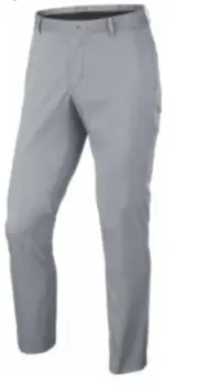 Nike Mens Golf Chino Pants Modern Flex Fit Dri-Fit 833196 012 Gray 38 x 32 New