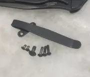 BlackTitanium Deep Pocket Clip W/Stainless Screws For Kershaw 1840 Shallot Knife