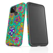 For Google Pixel 5 Case Armour Protective Cover Retro Floral
