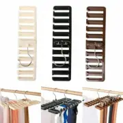 Tie Belt Scarf Hanger Storage Rack Holder Closet Organizer 10 Hole Position Home