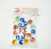 Vintage Gladding Vitro-Agate Cat Eyes 20 Piece Tournament Grade Glass Marbles