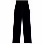 Capezio 5150 Adult Small (4-6) Black Velvet Jazz Pants