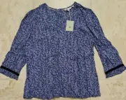 BODEN LADIES CREW NECK JERSEY BLOUSE SIZE UK 16R BRAND NEW T25