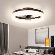 Low Profile Ceiling Fans with Lights and Remote,15.7In Modern Ceiling Fan Flush