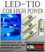 4 pcs T10 LED COB Ice Blue Silicon Protected Plugin Front Turn Signal Bulbs T619 (for: Volkswagen)