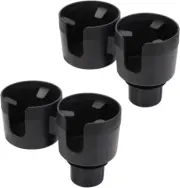 Car Double Cup Holder Storage Box, 2 Pack, Large Capacity 2-In-1 Car Cup Holder