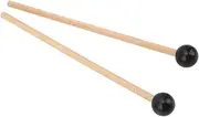 Tihebeyan Tongue Drumstick Mallet, Powerful Knocking, Good Bouncing, Wooden Handle, Rubber Head, Light Weight, Compact Size, for Playing (L)
