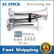 Dual Trumpet 600DB 12V Car Air Horn Dual Tone Boat Lorry Truck Train Speaker (for: Volkswagen)