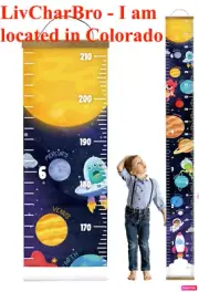 Canvas Growth for Baby and Kids Nursery or Toddler Room Wall Outer Space