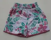 Hope & Henry Girl's Floral Smocked Shorts MB2 Multicolor Size 18-24 Months NWT