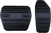 EXEGPLPVK Car Pedals Foot Accelerator Fuel Brake Clutch Plate Cover Fit for Nissan Qashqai J11 J12 2014-2018 2019 2020 2021 2022 Accessories(at 2pcs Black)