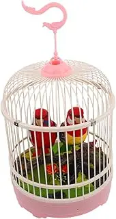 SUPVOX Creative Sound Activated Bird Cage for Realistic Voice Control Singing Birds for Home and Office Decoration