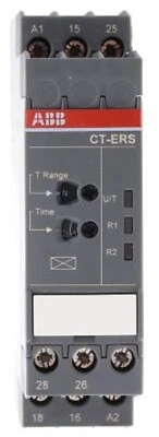 ABB CT-ERS SERIES ON DELAY TIMER 0.05s-300h 24-240V AC/DC 1xC/O SPDT Contact