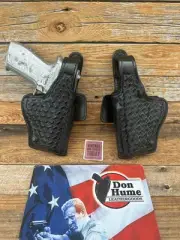 Don Hume H739 30-1 Black Basket Leather Lined Duty Holster for Sig P228 P229