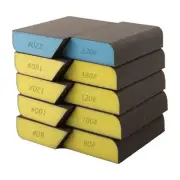 Assorted Grit Sanding Block Set 10 Pack for Drywall Preparation and More
