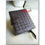 全新正品[BOTTEGA VENETA]基本女用款  BV  深咖啡色 6卡 六卡 零錢袋 BV短夾 特價