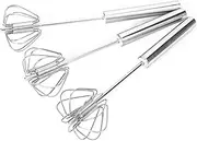 iplusmile Stainless Steel Semi Automatic Eggbeater Hand Mixer for Effortless Whisking Kitchen Tool for Mixing Eggs Salad Dressings Easy to Use Blender