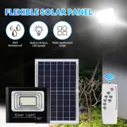 300W LED Solar Floodlight Panel Street Lights Outdoor Waterproof Remote Control