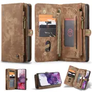 CaseMe 2in1 Samsung Galaxy S20 Ultra Detachable Case Wallet Cover G988 [Brown]
