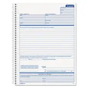 Tops Spiralbound Proposal Form Book 8 1/2 x 11 Two-Part Carbonless 50 Sets/Book