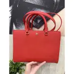 🇺🇸 TORY BURCH🔥 52972 🌈22.5*16*9防刮牛皮手提/斜背兩用包