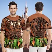 Moana Maui T-shirt 3D Character Graphic For Couple's Men's Women's Adults' Carnival Masquerade 3D Print Party Casual Daily