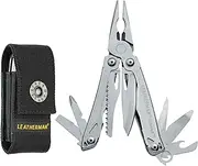 [LEATHERMAN] Sidekick Multitool Pocket with 14 Tools including Pliers, Wire Cutters, Saw & Scissors - 3.8" Closed Length - Stainless Steel - Ideal For EDC, Camping Tools & Outdoor Adventures