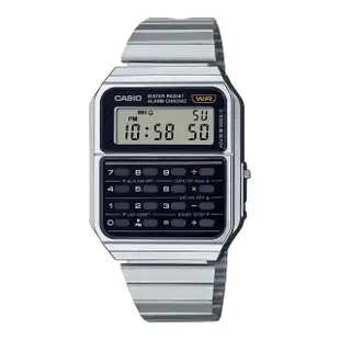 【CASIO 卡西歐】CA-500WE 復古70年代 經典 八位數計算機 懷舊 數位錶 手錶 34mm(第二時間)