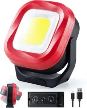 COB LED Work Light, 42 LEDs 1000 Lumens Rechargeable Work Lights Portable Mag...