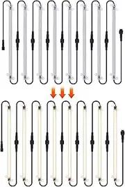 LED Plant Grow Light Strips 12-inch Full Spectrum Grow Lights for Indoor Pl Plug and Play 2.7W Plant Lights for ling Vegetable Flower Succulents Pl 8 Pack