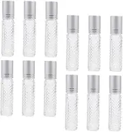 EPIGEIST 12pcs Essential Oil Roller Bottle Refillable Transparent Bottles for Travel Leak-resistant Design for Perfumes and Cosmetic Lotions
