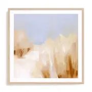 Artey | Beach Grass Impression II - Framed Print - Natural Frame - 100 x 100cm