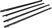 4Pcs Window Outer Weatherstrip Compatible for Honda Fit 2009-2014 Side Door Windows Glass Rubber Belt Moulding Trim Sealing Protector