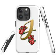 For iPhone 15 Pro Max Case, Shielding Cover, Letter J