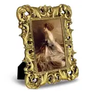 Vintage 5x7 Picture Frame Gold Picture Frames Ornate with Glass Front, Antique