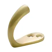 3924 Robe Hook Single Polished Brass H45xP42mm | Polished Brass | Hardware | Early Settler Furniture